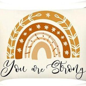 Buy One Get One Free, Boho Rainbow Cosmetic Bag Inspiration Canvas Makeup Bag